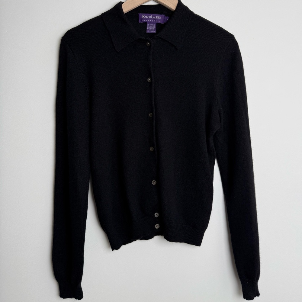 Ralph Lauren Black Cardigan Sweater